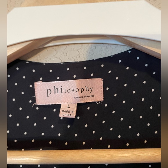 Philosophy Polkadot Tulip Sleeved Shirt - Picture 3 of 4